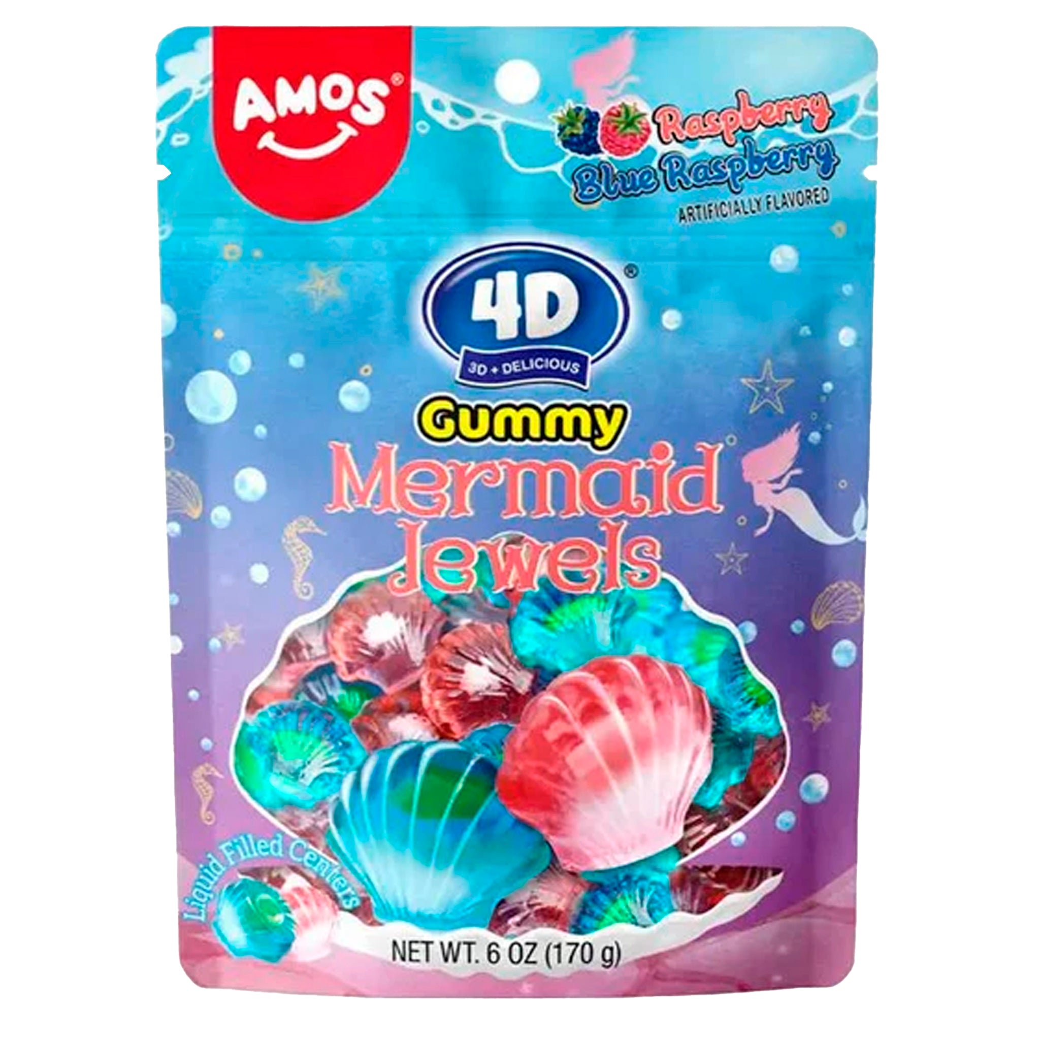 Amos 4D Fruit Gummy mermaid Jewels 170g