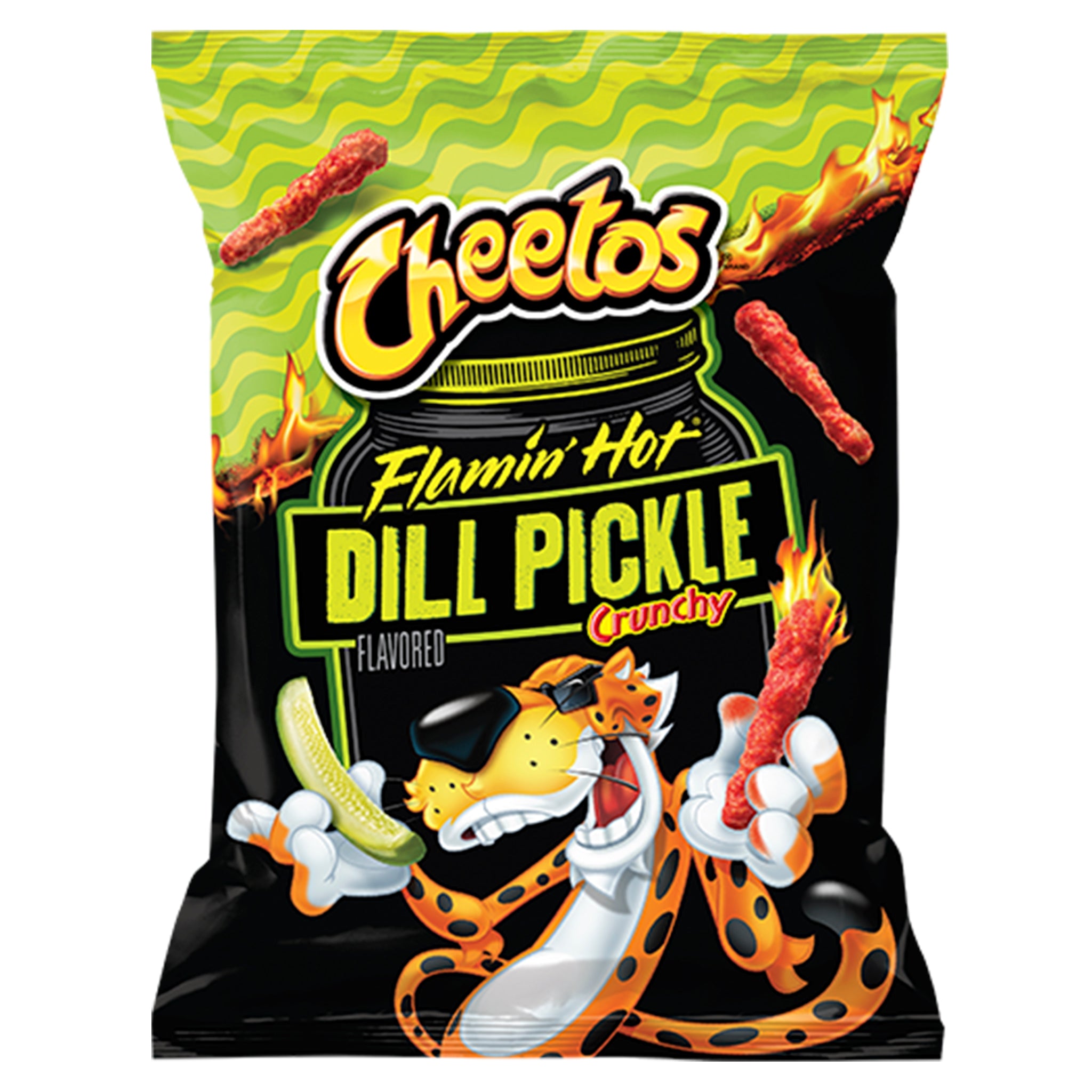 Cheetos Flamin Hot - Dill Pickle Crunchy 240g
